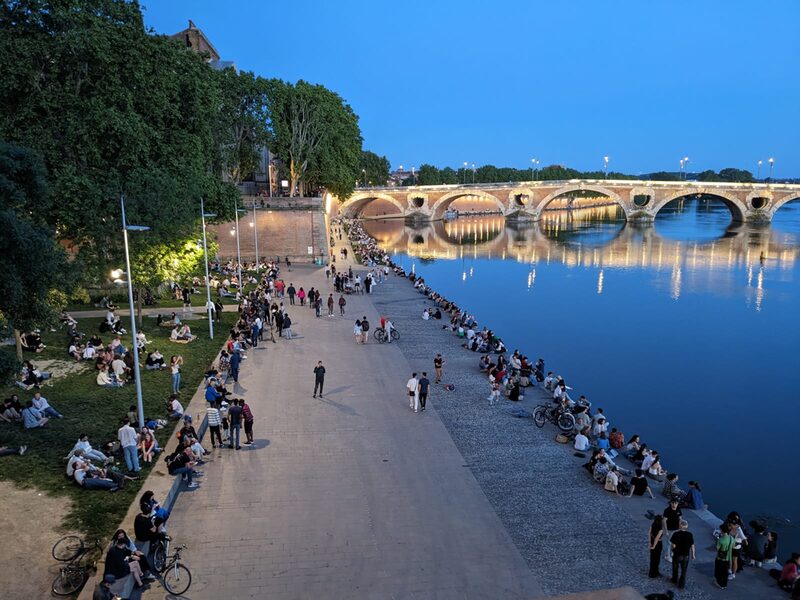 Ufer der Garonne