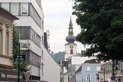 Eine Straße in Wels