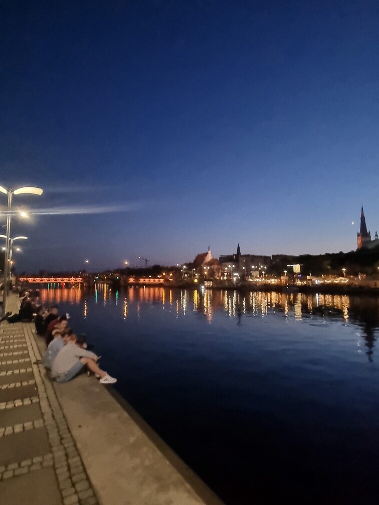 Stettin bei Nacht