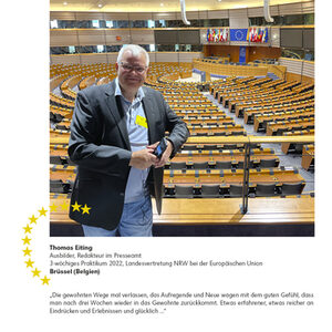 Thomas Eiting bei der Landesvertretung NRW bei der Europäischen Union in Brüssel